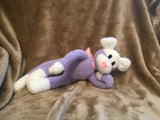 Fluffy Lavender Sock Monkey