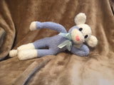 Fluffy Baby Blue Sock Monkey